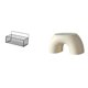 thumbnail image 1 of Cesta de almacenamiento,Cesta organizadora de almacenamiento de cocina colgante de alambre,Organizador de pared para baño con cesta de almacenamiento de alambre,Banco pequeño,Taburete, 1 of 8