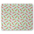 thumbnail image 1 of Vintage Mouse Pad, Traditional Polka Dotted Background with Doodle Style Pineapple, Rectangle Non-Slip Rubber Mousepad, Dark Coral Pale Blue, by Ambesonne, 1 of 2