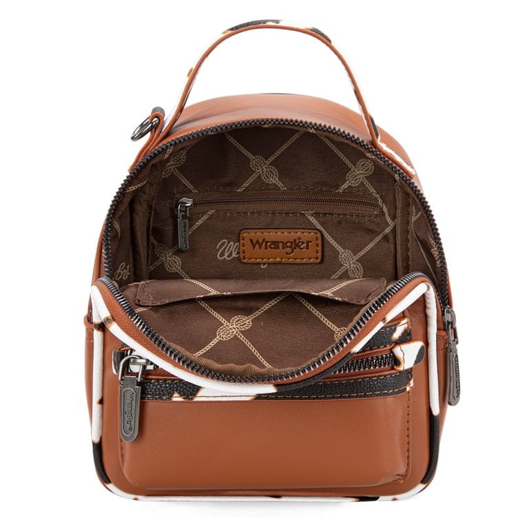 Wrangler Mini Backpack Cute Cow Print Backpack Purse for  display picture 3