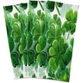 thumbnail image 2 of Coolnut St. Patrick's Day Green Clover Kitchen Dish Towel Set 4Pcs,Dishcloths Sets Fast Drying Kitchen Towels Tea Towels Gift Set for Drying Cleaning Cooking Baking519 Wash cloth, 2 of 7
