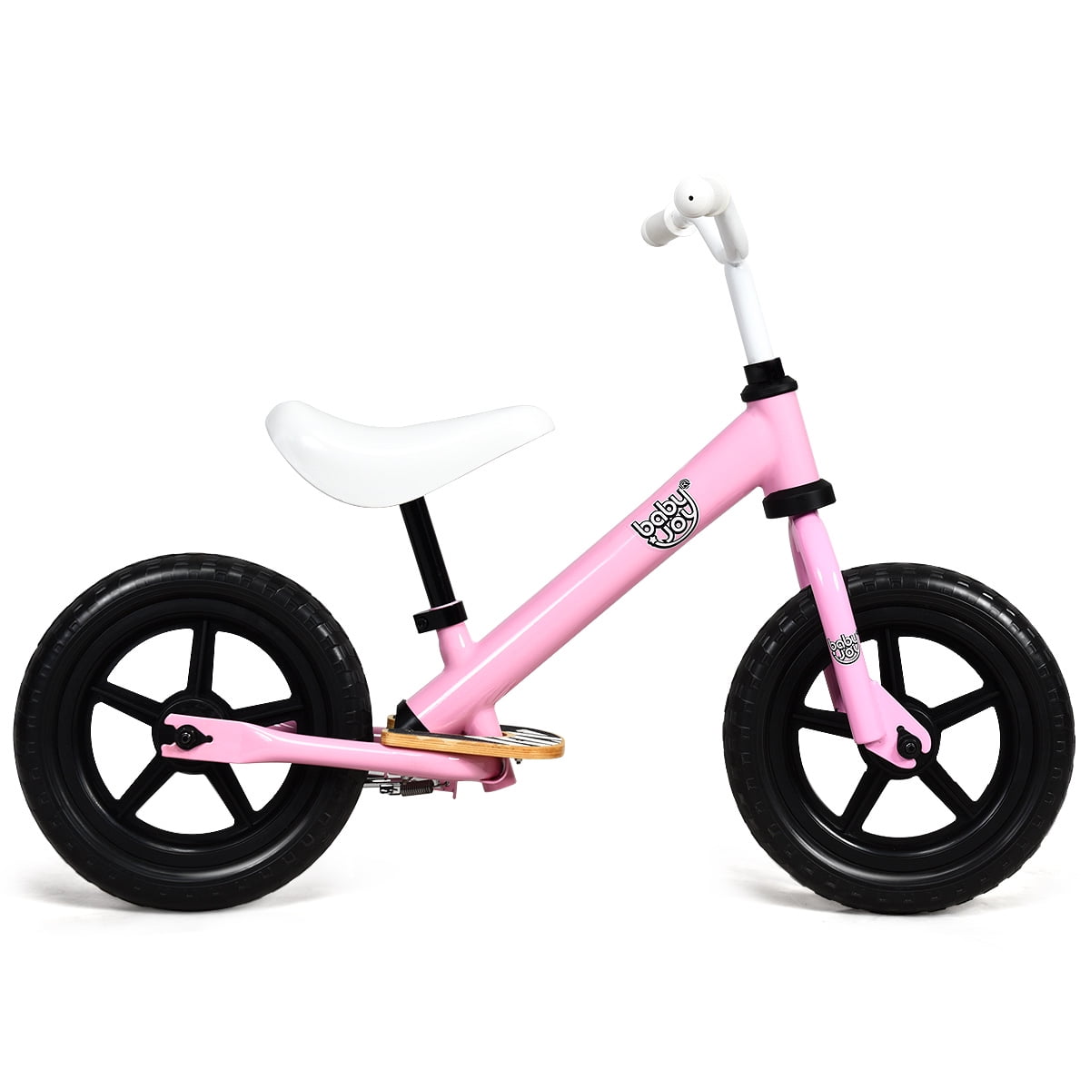 12/" Kids Balance Bike No Pedal Sport Training Bicycle with Adjustable Seat Blue
