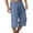 CC04-Royal Blue, variant on IYYVV Cotton Linen Capris Pants for Men Casual Lightweight Drawstring Elastic Waist 3/4 Summer Beach Yoga Shorts with Pockets Blue XL