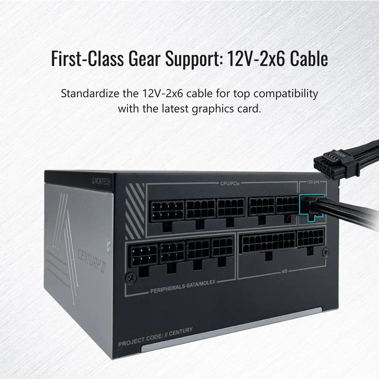 Montech Computer Case PSU Combo -KING 45 PRO (B) Bundle with Century II 1200W PSU
