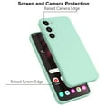 thumbnail image 3 of Galaxy S24 FE 5G Case, Takfox Samsung Galaxy S24 FE 5G 6.7" Basic Case [Frosted] Shockproof Case Liquid Silicone Gel Rubber Soft TPU Anti-slip Bumper Thin Matte Slim Phone Case Covers,Mintgreen, 3 of 7