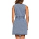 thumbnail image 3 of Vestidos de mezclilla sin mangas INSPIRE CHIC para mujeres, con botones, cuello en V, bolsillos, vestido midi casual para la oficina en gris azul, 3 of 5