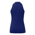 thumbnail image 4 of IROINNID Womens Zipped Casual Blouse Sleeveless V-Neck Pullover Solid Summer Tops Under 10$, 4 of 6
