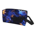 thumbnail image 2 of XMXT Large Capacity Makeup Bag, Abstract Art Flame Print Storage Bags Travel Toiletry Cosmetic Bag for Women Men, 2 of 9
