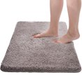 thumbnail image 1 of Alfombra de baño, alfombra antideslizante de Color sólido súper absorbente para dormitorio, 1 of 8