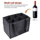thumbnail image 4 of Bolsa térmica de vino aislante para 6 botellas - Estuche de viaje con separador para picnic, playa y fiesta - 25x18x16cm, 4 of 4
