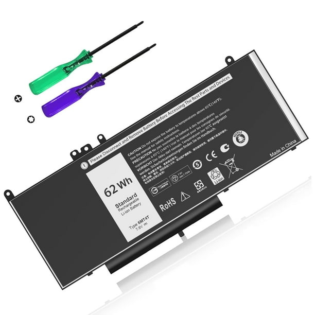 Batería portátil YOBVTBF 6MT4T 7,6 V 62 WH para Dell Latitude E5470 E5570