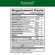 Emerald Labs Joint Health with BioCell Collagen II, Meriva Turmeric, and OptiMSM to Support Joint Relief, Healthy Cartilage, and Mobility - 90 Vegetable Capsules