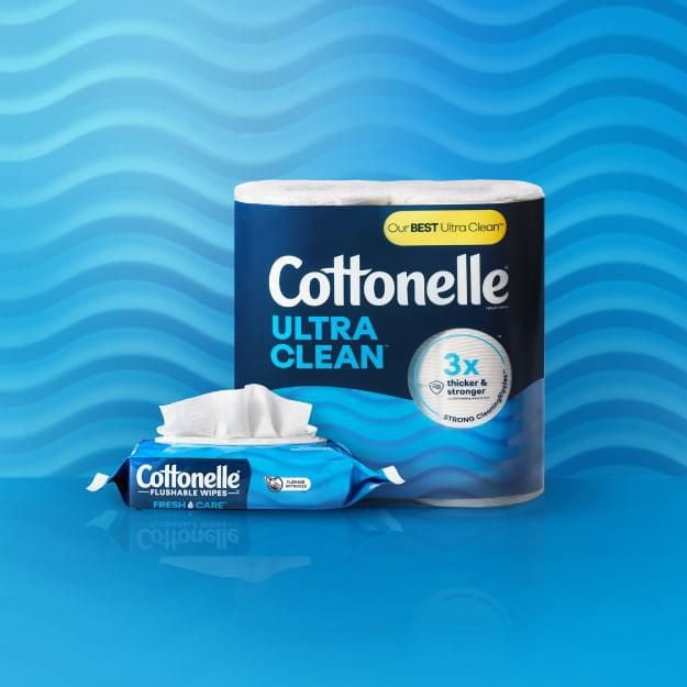 Cottonelle Ultra Clean Toilet Paper, 24 Mega Rolls
