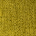 thumbnail image 1 of Ahgly Company Machine Washable Indoor Square Oriental Yellow Industrial Area Rugs, 5' Square, 1 of 4