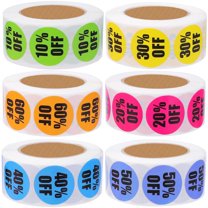 Avery See-Through Color-Coding Removable Labels, 1/4
