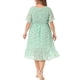 thumbnail image 4 of GRACE & GRANDEUR Vestido de Verano Elegante con Flores para Mujeres Talla Grande 2X Verde Claro, 4 of 7