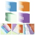 thumbnail image 2 of 5Pcs File Folders Report Covers Set, 50 Sheets Capacity Plastic Binder Paper Protector File Organizers with Side Opening, 2 of 9