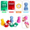 thumbnail image 3 of Juguetes apilables de bloques de dinosaurios, juguetes para contar y combinar formas, juguetes de dinosaurios, juguetes sensoriales, juguetes educativos apilables para niños pequeños, niñas, regalos d, 3 of 6