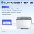 thumbnail image 2 of Juego de 4 cartuchos de tóner compatibles con Lexmark C540dw C540n C543dn C544n C544dw C544dn C546dt, 2 of 6