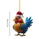 thumbnail image 2 of Cute Rooster Car Pendant Home Tree Decoration Christmas Tree Ornament Home Decor, 2 of 2