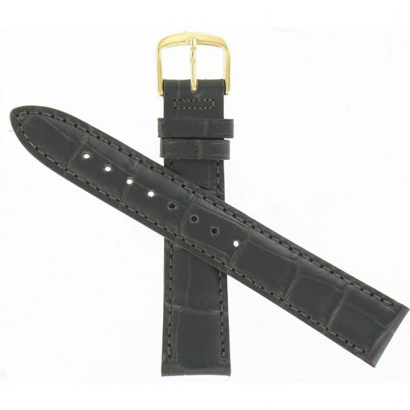 Hamilton Watchband 18mm Brown Alligator Grain part#H600183102