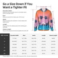 thumbnail image 5 of Uemuo Beach with Palm Trees Pattern Women's Full Zip UPF 50+ Sun Protection Hoodie Jacket Long Sleeve Sun Shirt Hiking Outdoor Performance with Pockets-Medium, 5 of 9