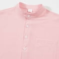 thumbnail image 5 of Afdoent Men's Shirts Male Casual Slim Fit Stand Collar With Chest Pocket For Everyday Wear Casual Vacation Top, 5 of 9