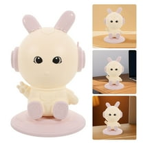 Masteelf Desk Organizer Cute Pencil Case Kawaii Rabbit Rotating Pen Holder For Desk Makeup Brush Holder Office Decor For Women Desk Aesthetic Pink