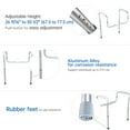 thumbnail image 4 of Yescom Toilet Safety Rails Frame Adjustable, Elderly Assistance Products Handles for Seniors Disabled, 4 of 10