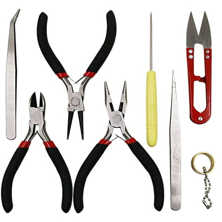 

NIUPIKA Needle Nose Plier Round Nose Plier Wire Cutter Plier for Supplies Wire Wrapping Cutting DIY Craft Tools