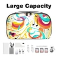 thumbnail image 3 of Musical Note Travel Case Storage Box Charger Case Organizer Cord Storage Organizer Box - Oxford Fabric Waterproof Electronic Digital Accessories Organizer Case, 5.9x9.44x3.14 in, 3 of 6