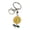 White K, variant on Sunflower Keyring Wear Resistant Metal Accessory Flower Key Holder Versatile Backpack Decoration for Travel