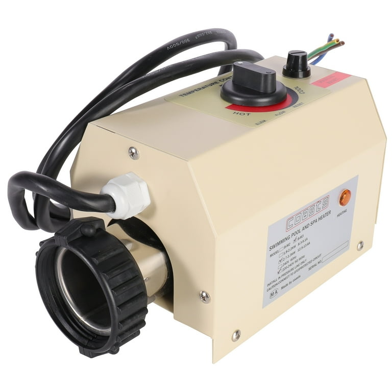 220V 3KW Electric Swimming Pool Heater u0026 SPA Bath Hot Tub Thermostat  Electric Water Heater, Thermostat Heater Pump - Walmart.com