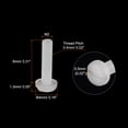 thumbnail image 2 of Unique Bargains Nylon Machine Screws, M2x8mm Slotted Pan Head Fasteners Bolts, White 25Pack, 2 of 4