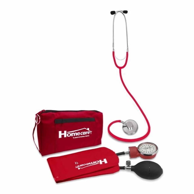 Kit Baumanómetro Estetoscopio Simple Homecare dmh2000roj