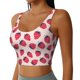 thumbnail image 2 of Balery Strawberry Sujetadores deportivos con espalda cruzada para mujer, acolchados, sin costuras, de alto impacto, ideales para yoga, gimnasio, entrenamiento y fitness.-Medium, 2 of 8
