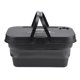 thumbnail image 3 of Caja De Almacenamiento Para Pícnic Cesta de picnic plegable, caja de almacenamiento para acampar, contenedor de frutas y alimentos con tapa (negro), 3 of 8