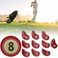 thumbnail image 4 of Cubierta de cabeza de hierro de golf 10 Unids / set PU Cubierta de cabeza de hierro de golf Cubierta de cabeza Club Protector Casered ANGGREK Otros, 4 of 8