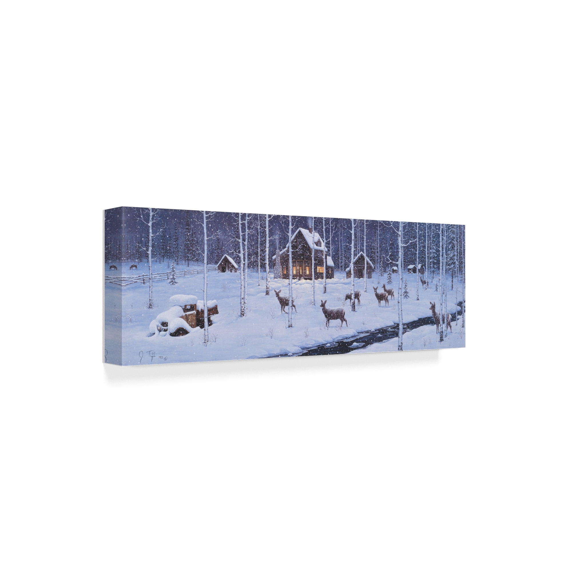 Trademark Fine Art 'Holiday Silence' Canvas Art by Jeff Tift