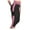 Pink, variant on Womens Slim-Leg Active Pants Summer 7/10 Pants Side Pocket High Waisted Stretch Sports Yoga 7/10 Pants Orange 2XL