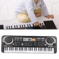 thumbnail image 3 of Piano eléctrico, piano eléctrico digital de 61 teclas con micrófono, instrumentos musicales, juguete, artesanía excepcional, 3 of 8