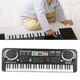 thumbnail image 3 of Piano eléctrico con teclado, instrumento musical digital eléctrico de 61 teclas, piano eléctrico de juguete con micrófono, verdadera excelencia, 3 of 14