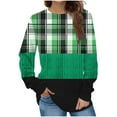 thumbnail image 2 of Jienlioq Hauts de Maison pour Femmes Mode Chandail Décontracté à Manches Longues à Col Rond Imprimé Hauts Blouse, 2 of 5