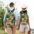 thumbnail image 6 of Daiia Pineapples Palm Leaves Vintage Canvas Backpack for Men and Women ,Hiking Backpack,Travel Laptop Bag for School,Large Capacity Backpack, 6 of 8