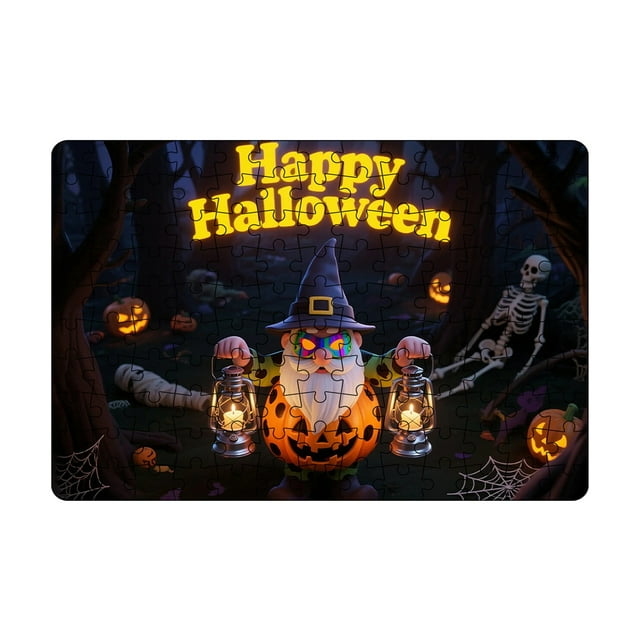 TIELUTT Halloween Theme Puzzle Set Halloween Educational Puzzles for Present for Family Game Night (with Number on Back) Democratic Pct 3D-Puzzles 5400 Spherical