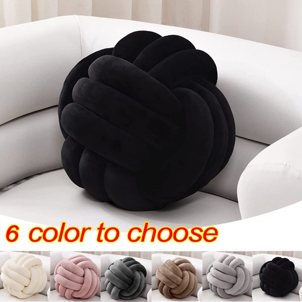 Knot Pillow Ball Soft Home Decorative Pillows Round Throw Pillow