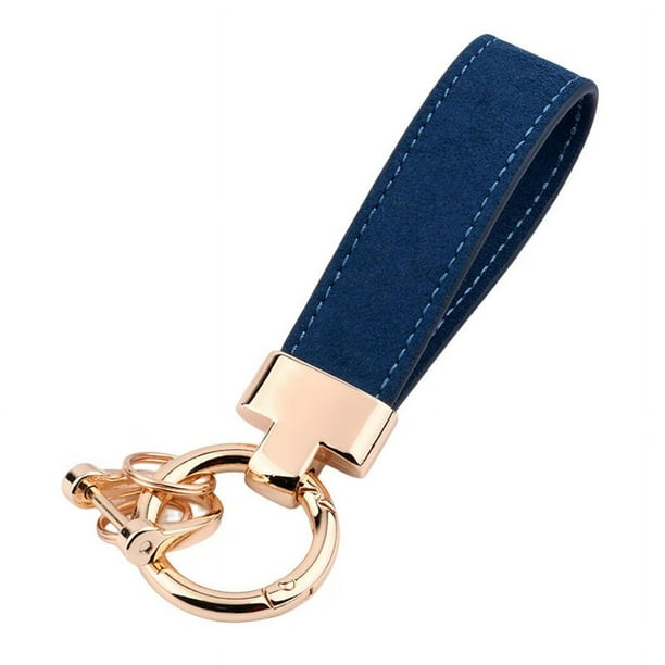 Keychain Faux Leather Car Key Chain Luxury Wristlet Strap Men Women Anti lost Portable Backpack Ornament Faux Leather Key Ring Daily Use Walmart