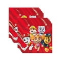 thumbnail image 4 of Paw Patrol Party Supplies Bundle Pack includes 16 Lunch Plates, 16 Napkins 6.5", 1 Table Cover, 1 Banner, 3 Hanging Decorations, 16 Loot Bags, 1 Mylar & 6 Latex Balloons, 1 Dinosaur Sticker Sheet, 4 of 5
