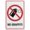 Warning Sign 4, variant on No Gloves In Toilet Sign Metal Signs 8"x12"ch Rust Free Aluminum,Uv Ink Printing,DurableWeatherproof Outdoor For Home