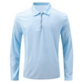 thumbnail image 1 of Blusa y camisa de manga larga con cuello vuelto para hombre, estilo informal de negocios, de moda, con media cremallera y manga larga con cuello vuelto para hombre., 1 of 5