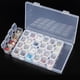 thumbnail image 2 of Caja Plástico para Almacenamiento Joyas Herramientas Uñas Transparentes Con 28 Ranuras Organizador Cuentas, 2 of 3